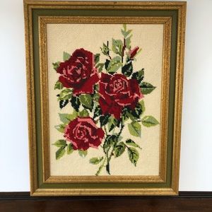 Absolutely beautiful Rose Needlepoint canvas